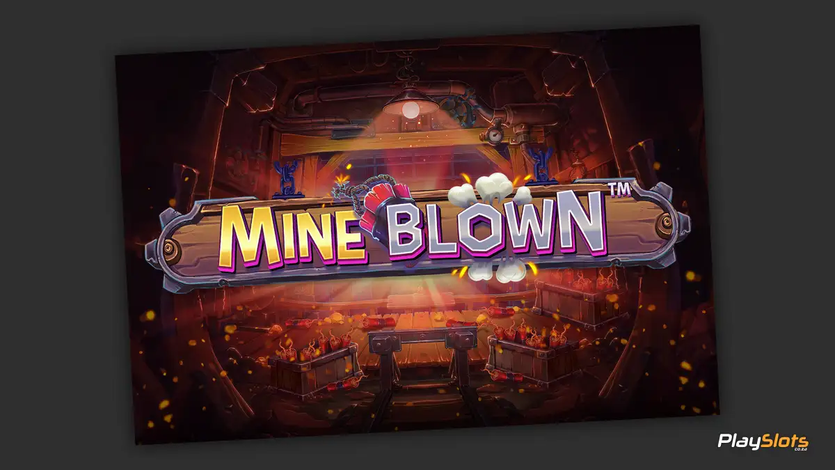 Mine Blown TNT Feature exploding and converting symbols to veins during bonus spins