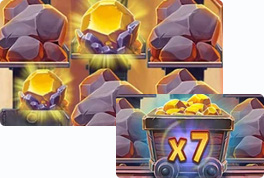 Mine Blown win mechanics showing payline evaluation