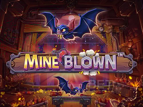 Mine Blown slot paytable showing symbol values and payouts